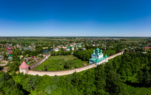 Boris And Gleb Monastery Area, Yaroslavl Region. Panoramic Aerial View