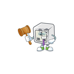 Sticker - A wise Judge USB power socket in comic strip character design