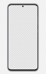 Wall Mural - Devices screen mockup. Smartphone with blank   background and screen for your design. Vector illustration EPS10