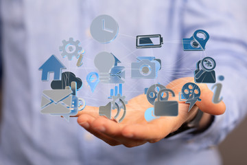using cloud technology to send and receive files.