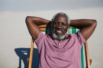 Wall Mural - Old man enjoying free time