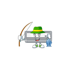 Sticker - A mascot design of Fishing air conditioner with 3 fishes