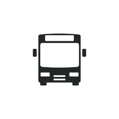 Leinwandbilder - bus icon template color editable. bus transportation symbol vector sign isolated on white background illustration for graphic and web design.