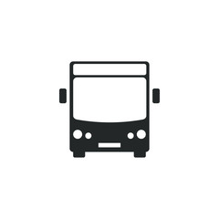 Leinwandbilder - bus icon template color editable. bus transportation symbol vector sign isolated on white background illustration for graphic and web design.