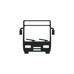 Leinwandbilder - bus icon template color editable. bus transportation symbol vector sign isolated on white background illustration for graphic and web design.