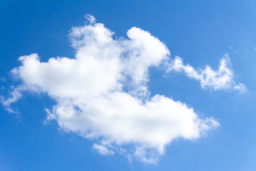 Beautiful blue sky with clouds 