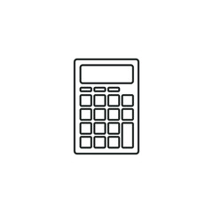 Fototapete - Calculator icon template color editable. Savings, finances symbol vector sign isolated on white background illustration for graphic and web design.