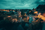 Fototapeta Sypialnia - Rastoke Village at night long exposure