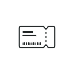 Leinwandbilder - Ticket icon template color editable. Ticket symbol vector sign isolated on white background illustration for graphic and web design.