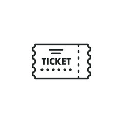 Aufkleber - Ticket icon template color editable. Ticket symbol vector sign isolated on white background illustration for graphic and web design.