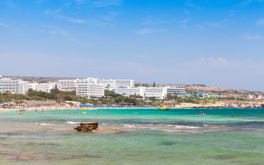 Ayia Napa view at sunny summer day