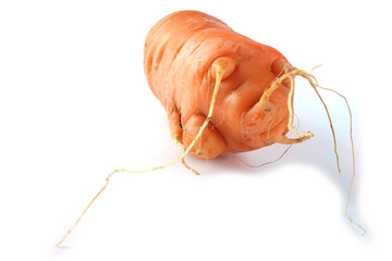 Wall Mural - Funny ugly carrot