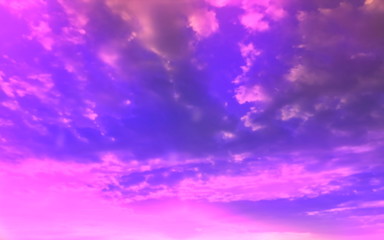 Wall Mural - pink sunset white clouds  background ,nature beautiful landscape  skyline blue sky pink clouds sunset