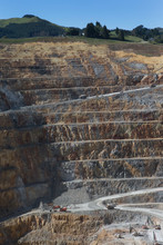 Waihi New Zealand Gold Mining Mine Pit. Earth Intersection. Coromendel. Gold Mine.