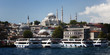 Istanbul Turkey mosque panorama of the white city of the sun