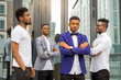 © Alexandr - team of young african men near the building
