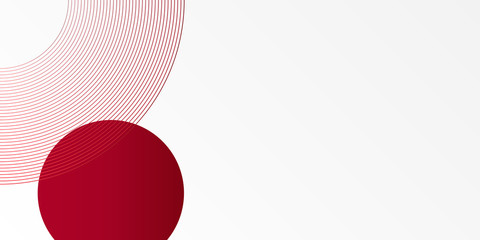 Red white line dot cirlce abstract background for presentation design