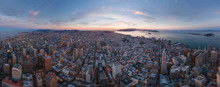 Panoramic Aerial View Of The City Of San Francisco, California, USA