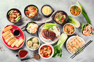 Wall Mural - Chinese dishes