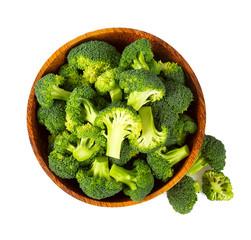 Poster - fresh broccoli isolated on white