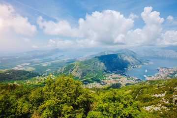 Fototapete - Picturesque view of of Kotor bay (Boka Kotorska). Location Montenegro.