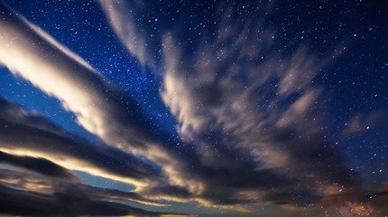 Wall Mural - fantastic starry sky over the head.