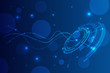© blackboard - Tech circle and technology background, Abstract technology background Hi-tech communication concept, futuristic digital innovation background. Vector Background