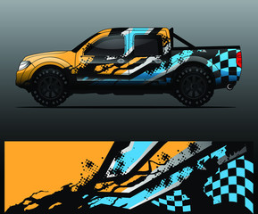 truck decal graphic wrap vector, abstract background