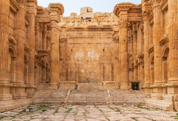 Baalbek, Lebanon - place of two of the largest and grandest Roman temple ruins, the Unesco World Heritage Site of Baalbek is a main attractions of Lebanon. Here in particular the Temple of Bacchus