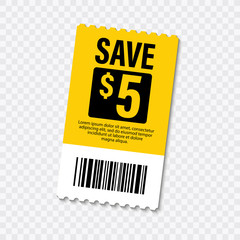 Wall Mural - set of template coupon. gift coupon element template, graphics design. voucher promo code. shopping,