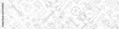 Fotografía Technical drawing background