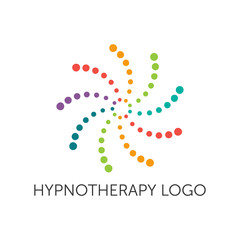 Poster - Abstract vector icon or logo design template for hypnotherapy,solar company or multiple use purposes.