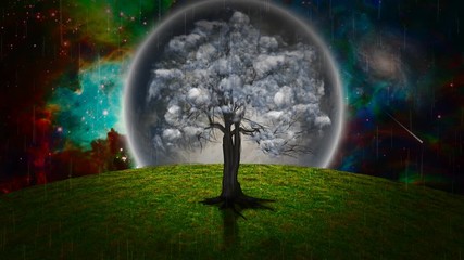 Wall Mural - Cloud Tree