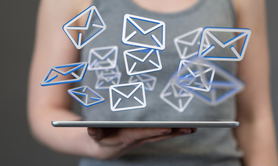 Online people network. Using internet for communication..