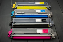 Close-up Of Toner Cartridges For A Laser Printer