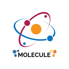 Wall Mural - Molecule symbol logo template vector illustration design