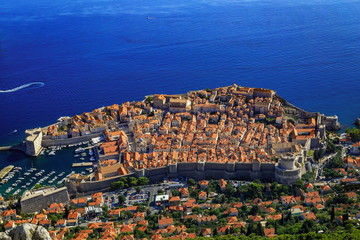 Wall Mural - Aerial View of the Old City of Dubrovnik