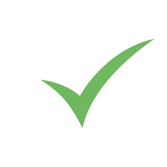 Checkmark icon. Vector symbol on white background.