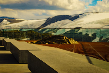 Sticker - Dalsnibba viewpoint and mountains view, Norway