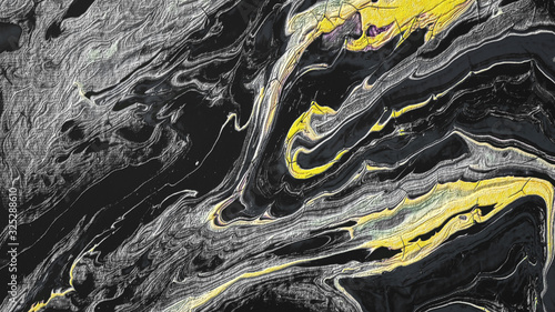 Beautiful background with fluid paint. 3d illustration, 3d rendering.