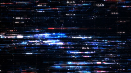 Digital cyberspace and Digital data network connections, Technology abstract background