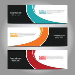 Abstract business banner template design.vector illustration.