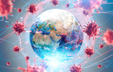 global virus and disease spread, coronavirus