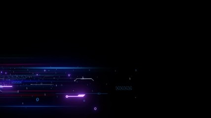 Wall Mural - high tech lower third background