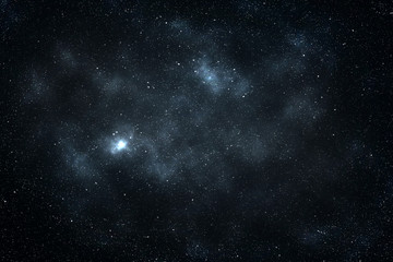 Wall Mural - abstract space background with nebula and stars, night sky and milky way.