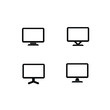 © ibrahim - monitor icons set