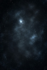 Wall Mural - abstract space background with nebula and stars, night sky and milky way.