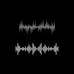 Sound waves vector illustration