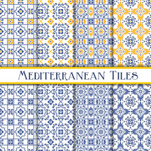 Beautiful Painted Mediterranean Traditional Tiles