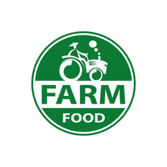 Poster - Organic Food. Farm, fresh food, natural product